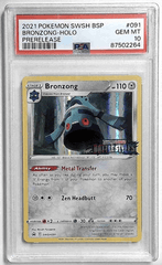 V1064: 2021: BRONZONG-HOLO: SWSH091: PRERELEASE: PSA 10: GEM MT: 87502264